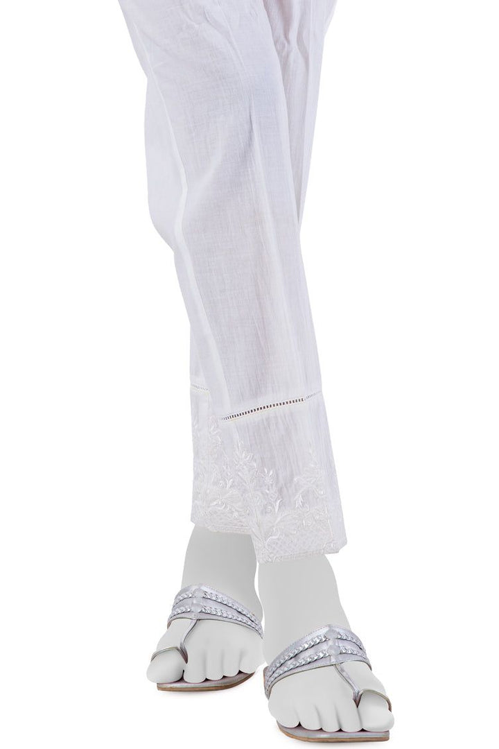 Lawn Off White Trouser - J. Junaid Jamshed