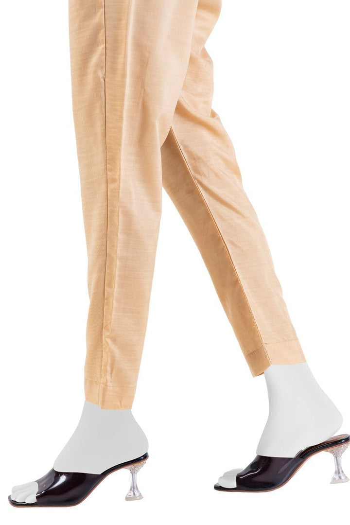 Raw Silk Brown Trouser - J. Junaid Jamshed