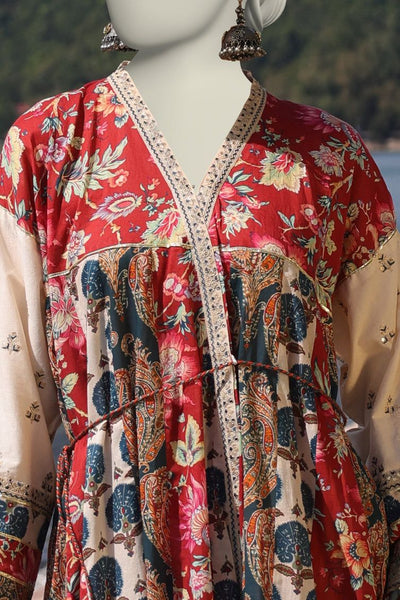 Lawn White Stitched Suit - J. Junaid Jamshed
