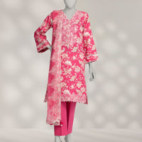Karandi Pink Stitched Suit - J. Junaid Jamshed
