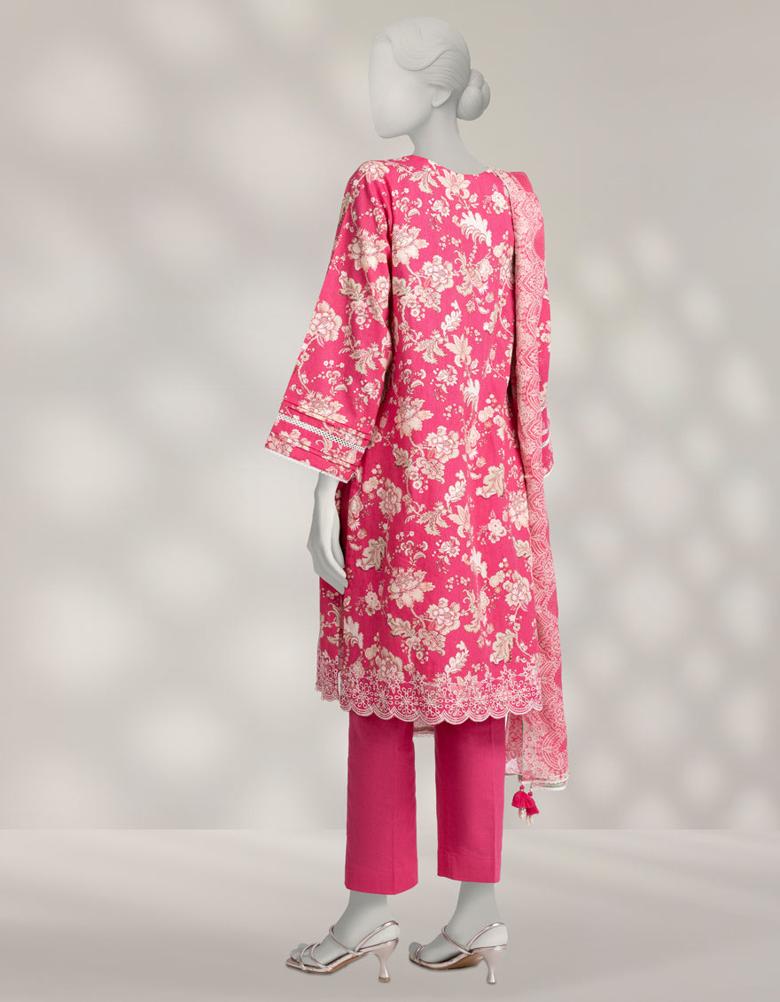 Karandi Multicolor Unstitched Suit - J. Junaid Jamshed