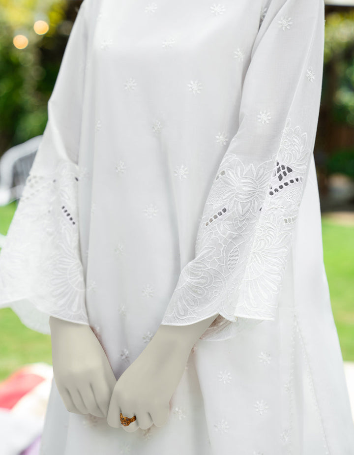 Dyed White Stitched Suit - J. Junaid Jamshed