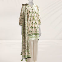 Cambric Multicolor Unstitched Suit - J. Junaid Jamshed