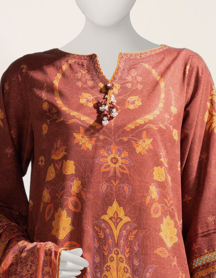 Liminal Multicolor Unstitched Suit - J. Junaid Jamshed