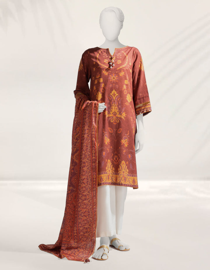 Liminal Multicolor Unstitched Suit - J. Junaid Jamshed