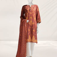 Liminal Multicolor Unstitched Suit - J. Junaid Jamshed