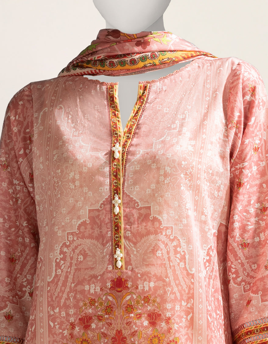 Liminal Multicolor Unstitched Suit - J. Junaid Jamshed