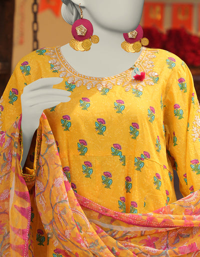 Lawn Yellow Stitched Suit - J. Junaid Jamshed