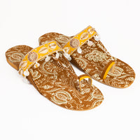 Suede Brown Chappal - J. Junaid Jamshed