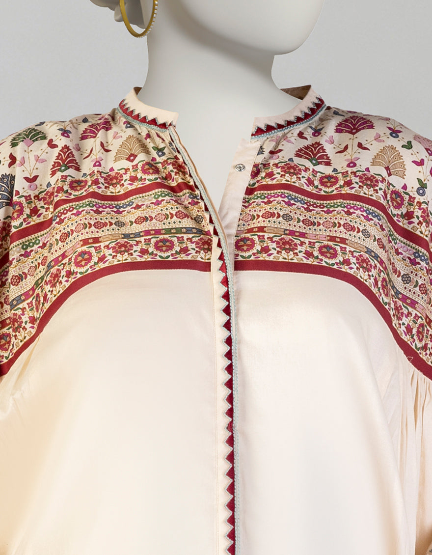 Lawn Brown Stitched Suit - J. Junaid Jamshed