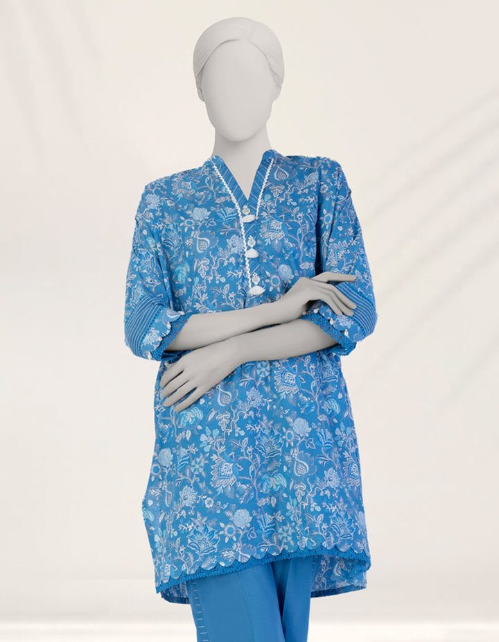 Liminal Blue Unstitched Suit - J. Junaid Jamshed