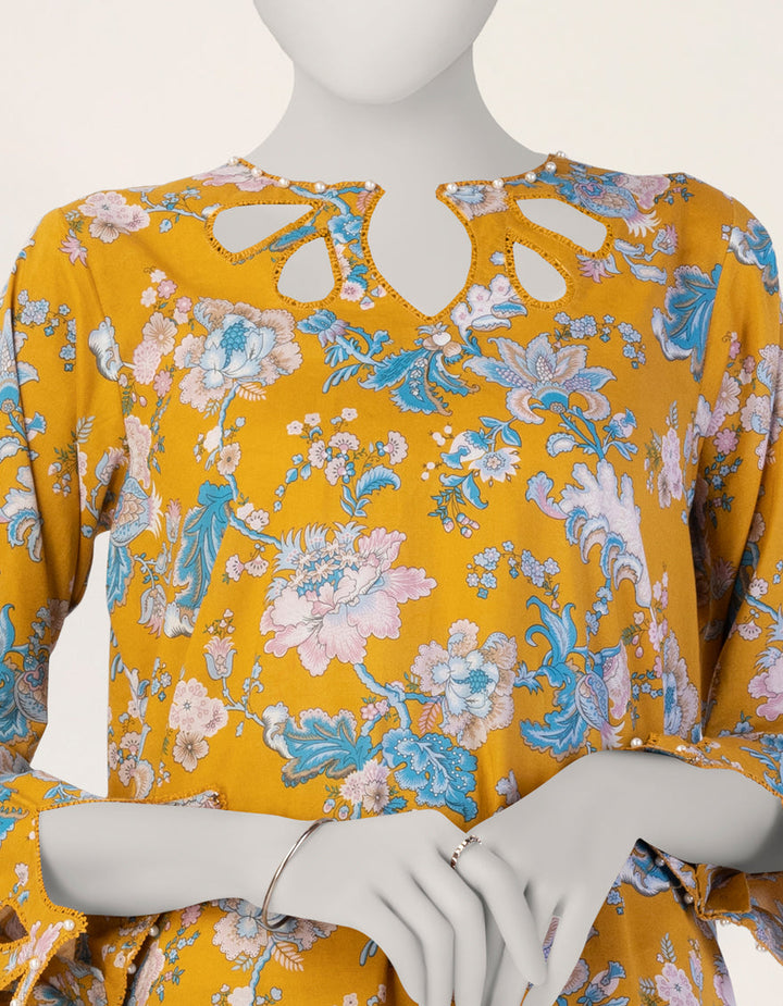 Liminal Yellow Unstitched Suit - J. Junaid Jamshed