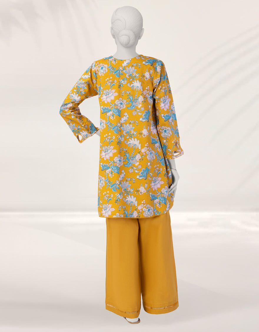 Liminal Yellow Unstitched Suit - J. Junaid Jamshed