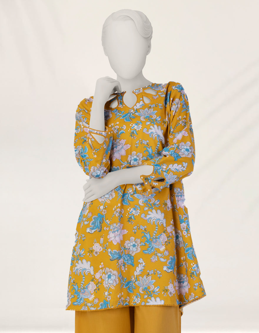 Liminal Yellow Unstitched Suit - J. Junaid Jamshed