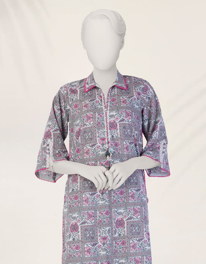 Liminal Multicolor Unstitched Suit - J. Junaid Jamshed