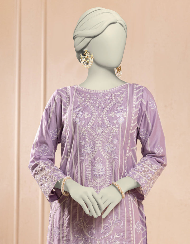 Organza Lilac Kurti - J. Junaid Jamshed