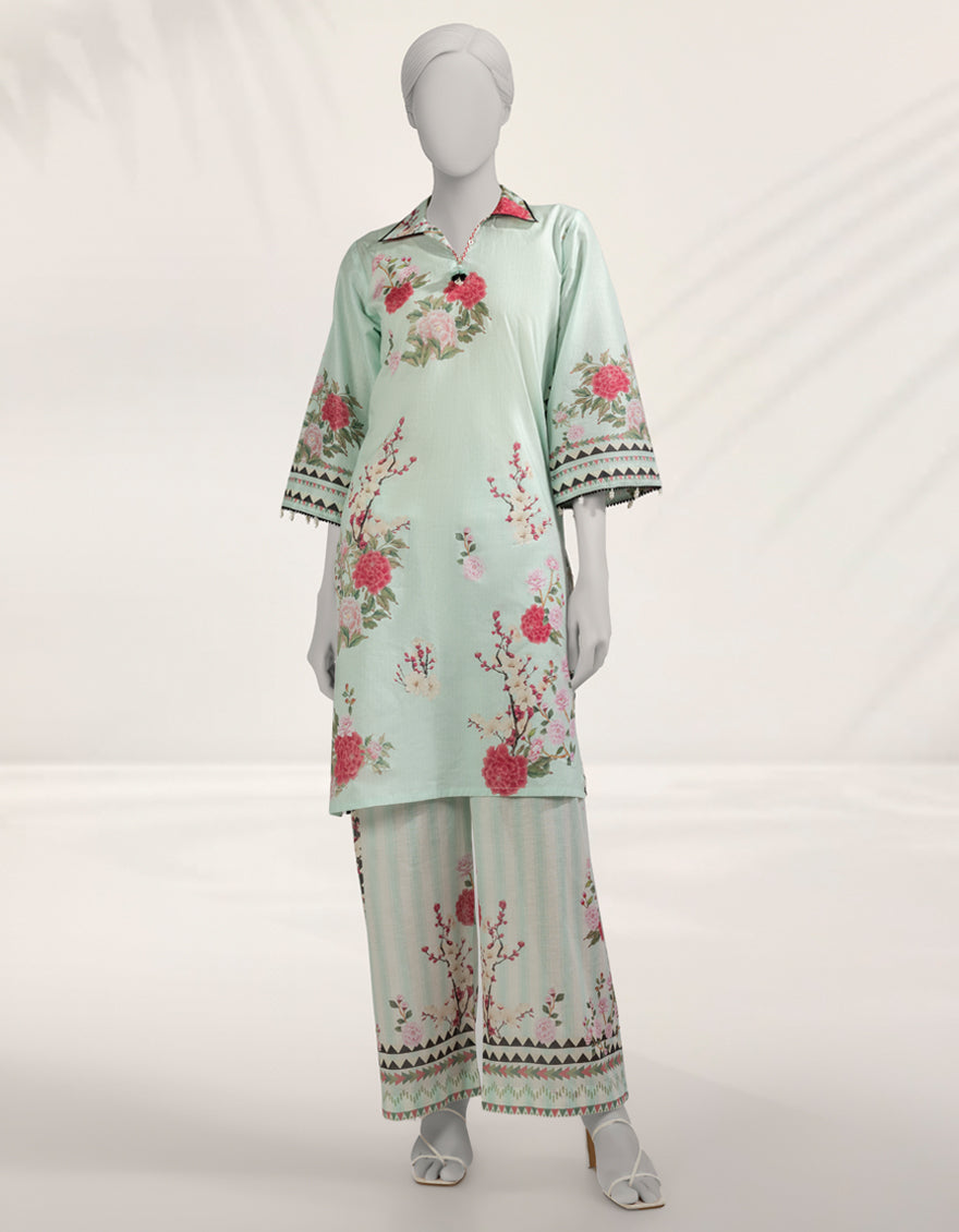 Cambric Multicolor Unstitched Suit - J. Junaid Jamshed