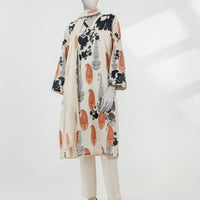 Lawn Beige Stitched Suit - J. Junaid Jamshed