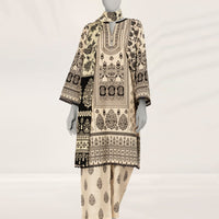 Khaddar Off White Stitched Suit - J. Junaid Jamshed