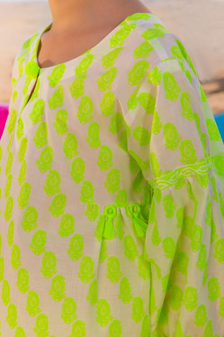 Lawn Yellow Kurti - J. Junaid Jamshed