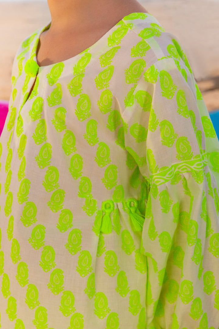 Lawn Yellow Kurti - J. Junaid Jamshed