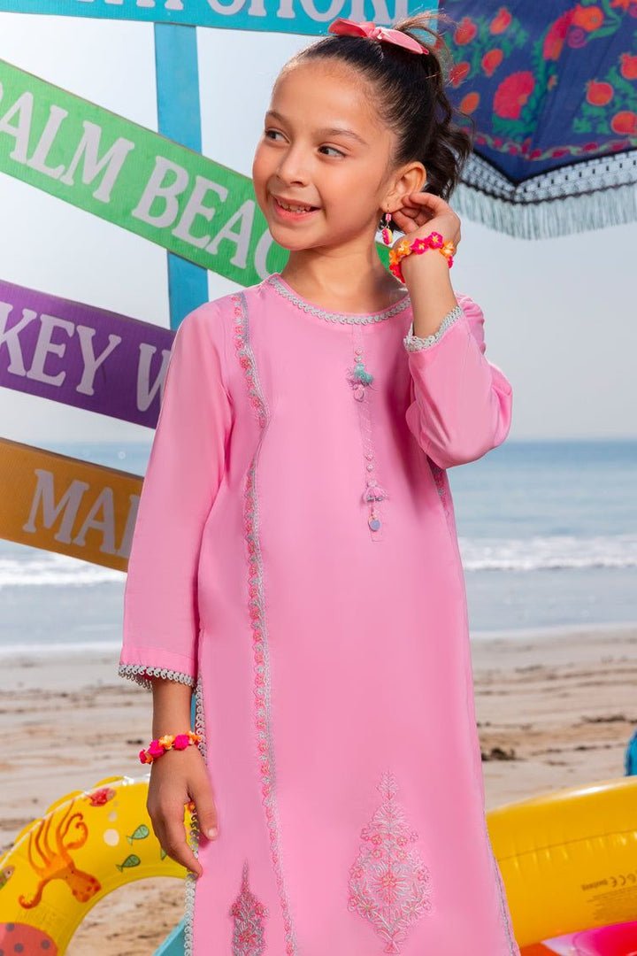 Lawn Pink Kurti - J. Junaid Jamshed
