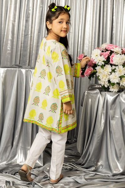 Lawn Green Kurti - J. Junaid Jamshed