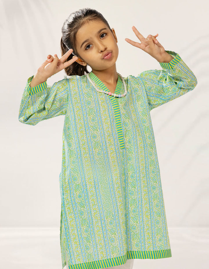 Lawn Multicolor Kurti - J. Junaid Jamshed