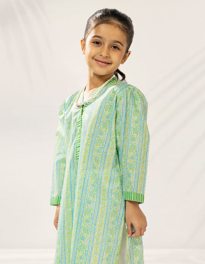 Lawn Multicolor Kurti - J. Junaid Jamshed