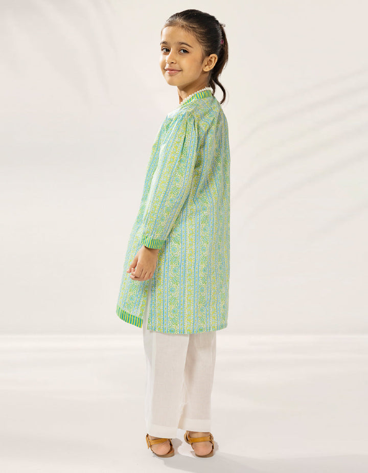 Lawn Multicolor Kurti - J. Junaid Jamshed