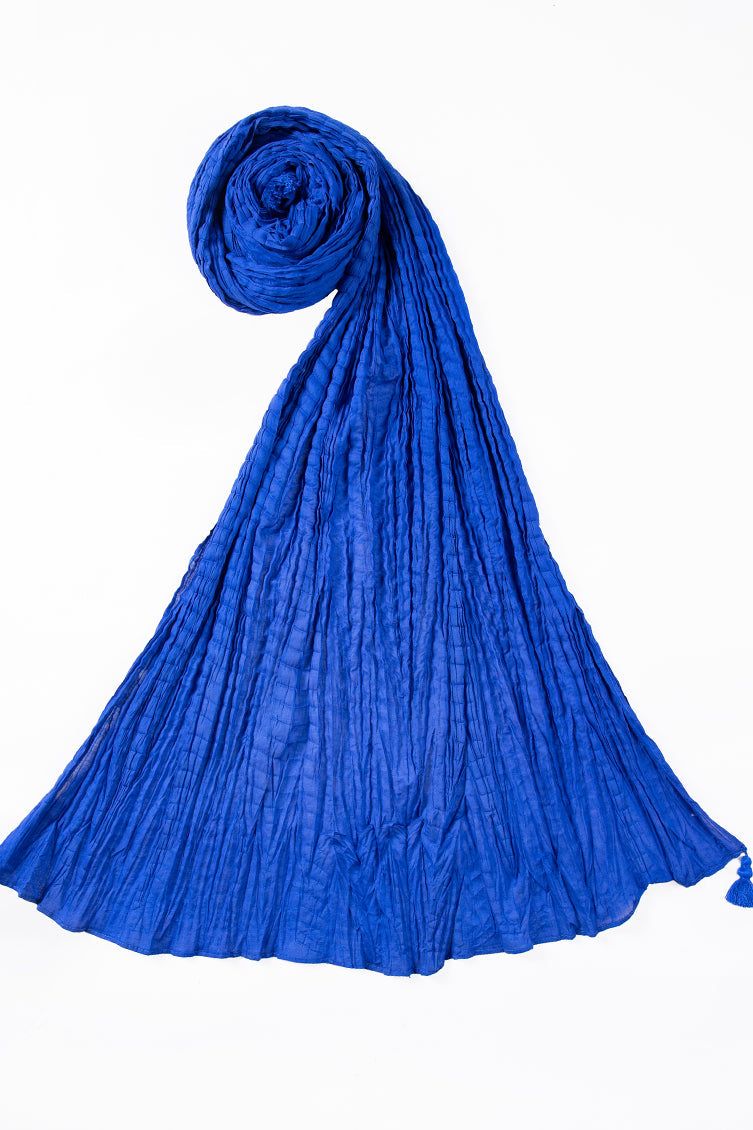 Lawn Blue Dupatta - J. Junaid Jamshed