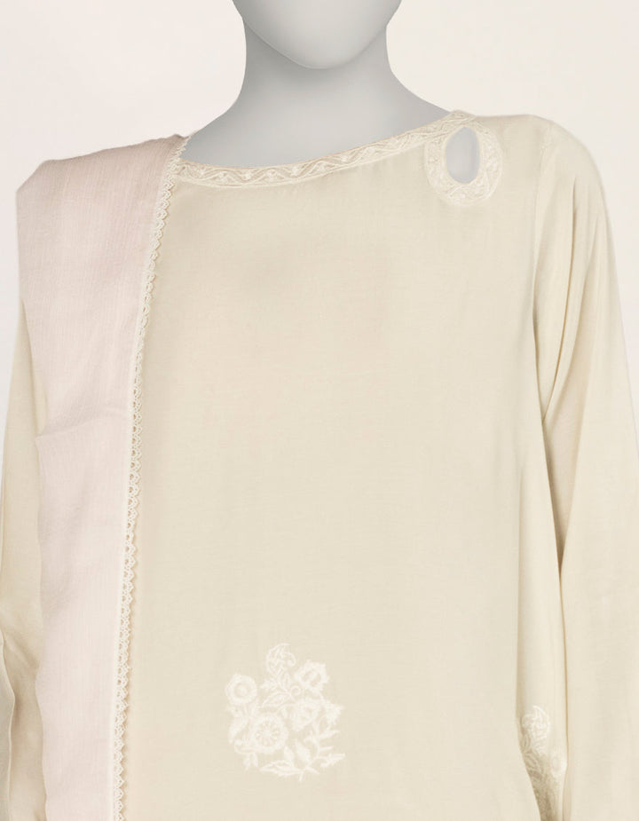 Silk Multicolor Stitched Suit - J. Junaid Jamshed