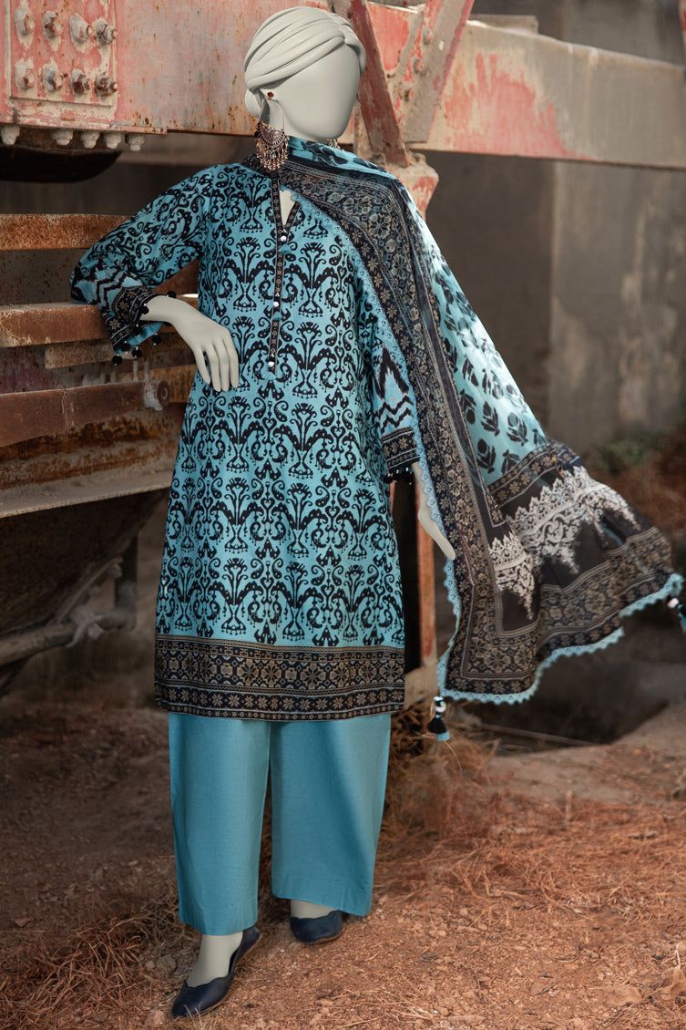 Lawn Multi Unstitched Suit - J. Junaid Jamshed