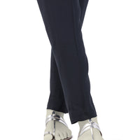 Lawn Blue Trouser - J. Junaid Jamshed