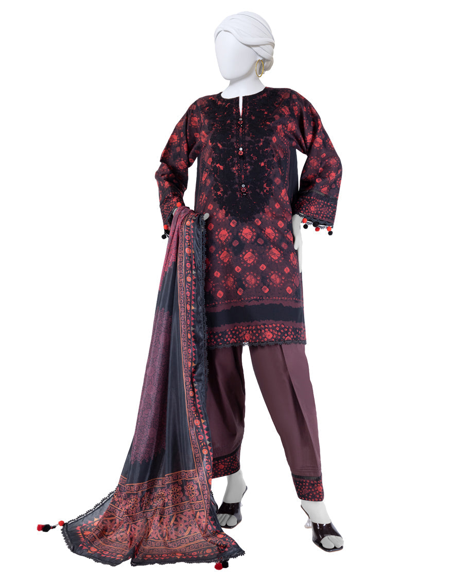 Lawn Multi Unstitched Suit - J. Junaid Jamshed