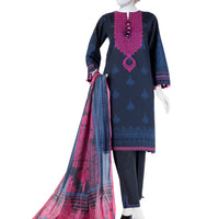 Lawn Multi Unstitched Suit - J. Junaid Jamshed