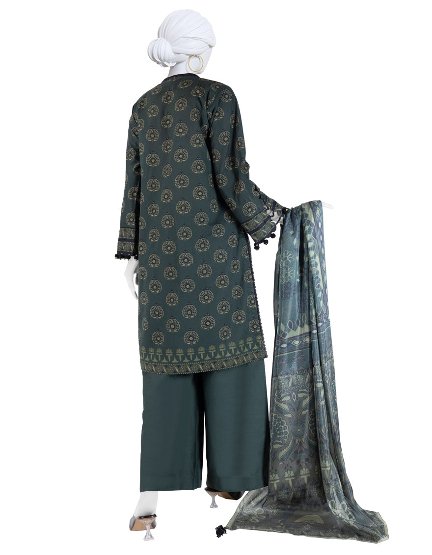 Lawn Multicolor Unstitched Suit - J. Junaid Jamshed