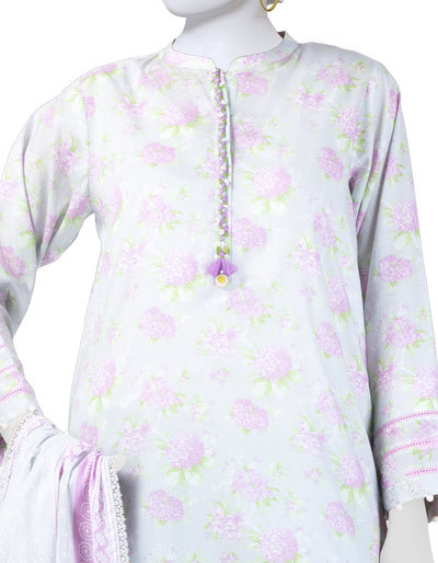 Lawn Multicolor Unstitched Suit - J. Junaid Jamshed