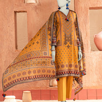 Lawn Multicolor Unstitched Suit - J. Junaid Jamshed