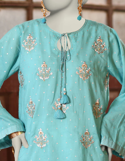 Lawn Blue Kurti - J. Junaid Jamshed