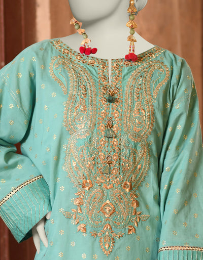 Lawn Blue Kurti - J. Junaid Jamshed