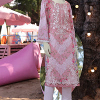 Lawn Orange Kurti - J. Junaid Jamshed