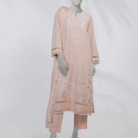 Lawn Pink Unstitched Suit - J. Junaid Jamshed