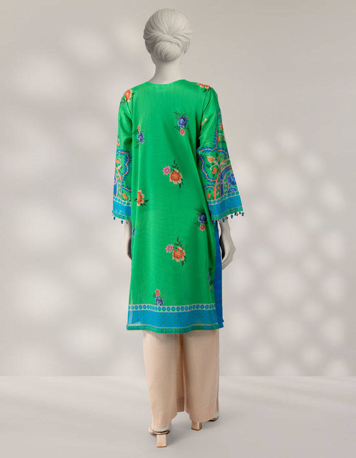 Jacquard Green Stitched Suit - J. Junaid Jamshed