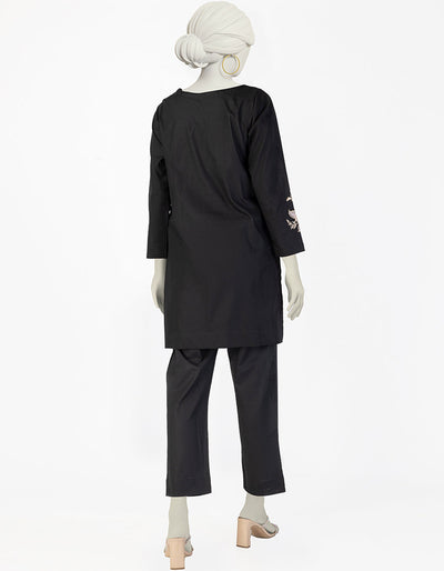 Lawn Black Kurti - J. Junaid Jamshed