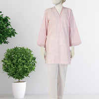 Lawn Pink Kurti - J. Junaid Jamshed