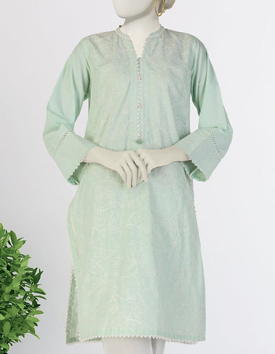 Lawn Green Kurti - J. Junaid Jamshed