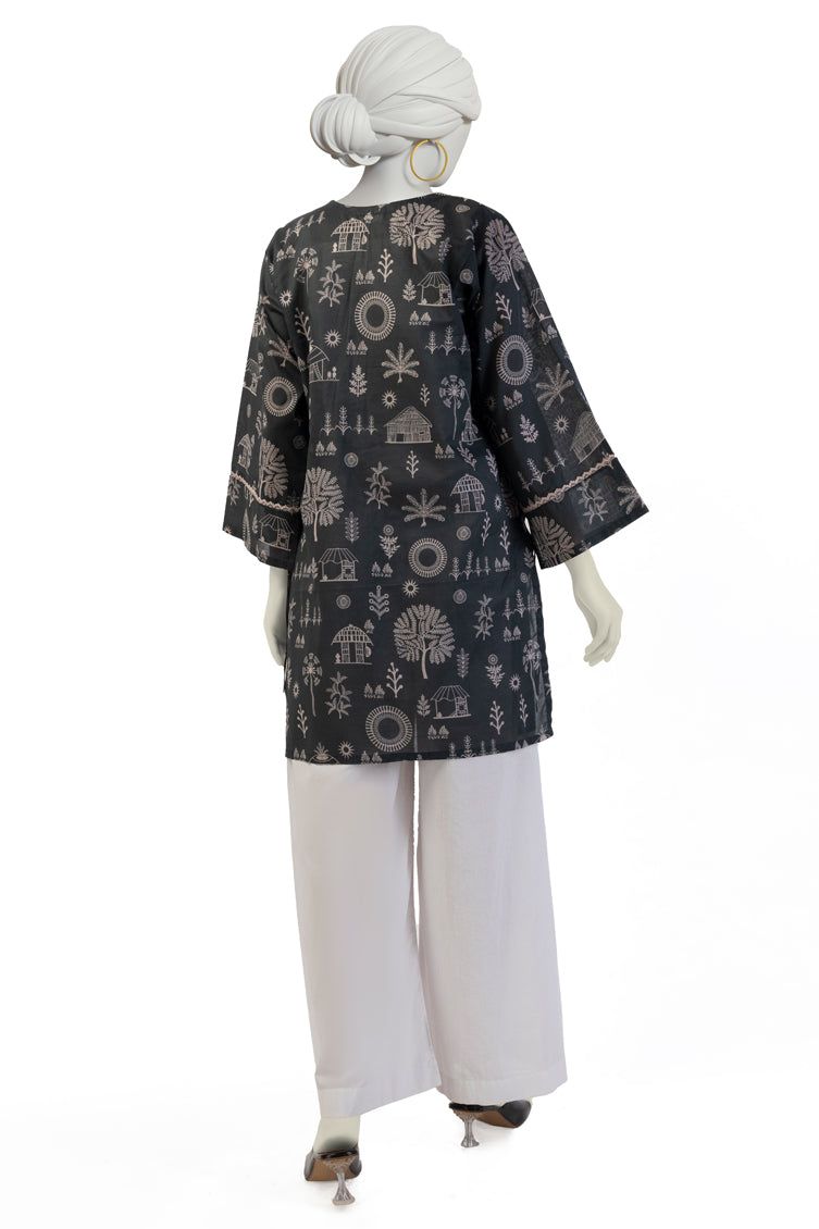 Lawn Black Kurti- J. Junaid Jamshed