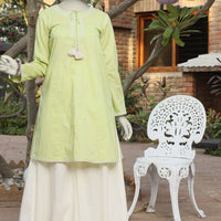 Lawn Green Kurti - J. Junaid Jamshed