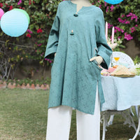 Dyed Green Kurti - J. Junaid Jamshed